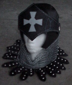 Scytale's Leather and Chainmaille Helmet