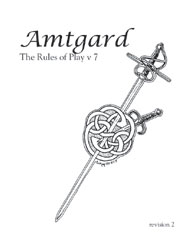 Cover of the Amtgard 7.2 rulebook.