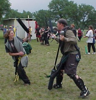 Everlast menaces someone on the trench field