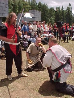 Brock's Knighting at Clan